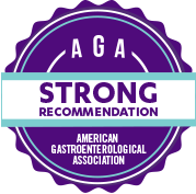 American Gastroenterological Association (AGA) Strong Recommendation seal